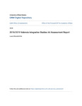 2018/2019 UNMV Integrative Studies AA Assessment Report