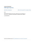 2018/2019 UNMV Nursing AS Assessment Report