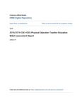 2018/2019 COEHS HESS Physical Education Teacher Education BSEd Assessment Report