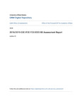 2018/2019 COE IFCE FCS ECED BS Assessment Report