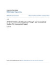 2018/2019 COE LLSS Educational Thought and Sociocultural Studies PhD Assessment Report