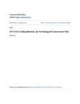 2019/2020 UNMG Medical Lab Technology AS Assessment Plan