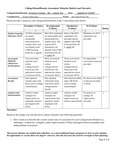 2019/2020 HC State of Assessment Narrative and Rubric