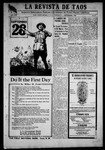 La Revista de Taos, 09-27-1918 by José Montaner