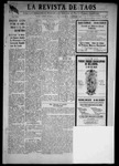 La Revista de Taos, 10-18-1918 by José Montaner