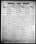 Roswell Daily Record, 06-07-1907 by H. E. M. Bear