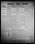 Roswell Daily Record, 08-27-1907 by H. E. M. Bear