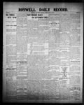 Roswell Daily Record, 08-29-1907 by H. E. M. Bear