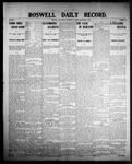 Roswell Daily Record, 09-25-1907 by H. E. M. Bear