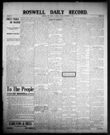 Roswell Daily Record, 09-28-1907 by H. E. M. Bear