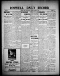 Roswell Daily Record, 12-14-1908 by H. E. M. Bear