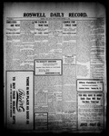 Roswell Daily Record, 12-18-1908 by H. E. M. Bear