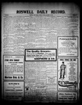 Roswell Daily Record, 12-22-1908 by H. E. M. Bear