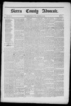 Sierra County Advocate, 10-16-1886 by J.E. Curren