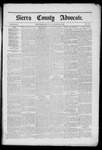 Sierra County Advocate, 10-30-1886 by J.E. Curren