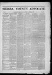 Sierra County Advocate, 08-12-1887 by J.E. Curren