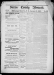 Sierra County Advocate, 09-09-1887 by J.E. Curren