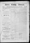 Sierra County Advocate, 11-12-1887 by J.E. Curren