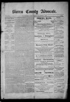 Sierra County Advocate, 08-04-1888 by J.E. Curren