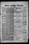 Sierra County Advocate, 08-11-1888 by J.E. Curren