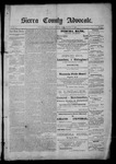Sierra County Advocate, 08-18-1888 by J.E. Curren