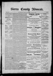 Sierra County Advocate, 08-25-1888 by J.E. Curren