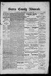 Sierra County Advocate, 09-15-1888 by J.E. Curren