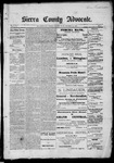Sierra County Advocate, 10-13-1888 by J.E. Curren