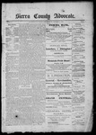 Sierra County Advocate, 10-20-1888 by J.E. Curren