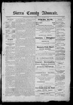 Sierra County Advocate, 11-24-1888 by J.E. Curren