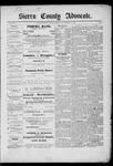 Sierra County Advocate, 03-15-1889 by J.E. Curren
