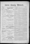 Sierra County Advocate, 03-26-1889 by J.E. Curren