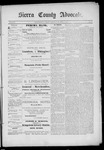 Sierra County Advocate, 04-02-1889 by J.E. Curren