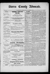 Sierra County Advocate, 04-30-1889 by J.E. Curren