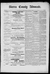 Sierra County Advocate, 05-14-1889 by J.E. Curren