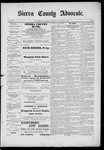 Sierra County Advocate, 06-21-1889 by J.E. Curren