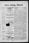 Sierra County Advocate, 08-09-1889 by J.E. Curren