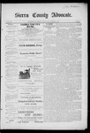 Sierra County Advocate, 08-30-1889 by J.E. Curren