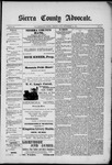 Sierra County Advocate, 09-20-1889 by J.E. Curren