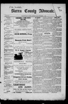 Sierra County Advocate, 11-01-1889 by J.E. Curren