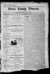 Sierra County Advocate, 11-29-1889 by J.E. Curren