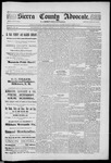 Sierra County Advocate, 09-25-1891 by J.E. Curren