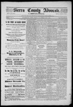 Sierra County Advocate, 11-13-1891 by J.E. Curren