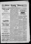 Sierra County Advocate, 01-08-1892 by J.E. Curren