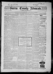 Sierra County Advocate, 08-28-1896 by J.E. Curren