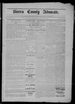Sierra County Advocate, 07-20-1900 by J.E. Curren