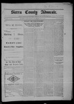 Sierra County Advocate, 06-21-1901 by J.E. Curren