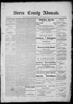 Sierra County Advocate, 1888-10-06 by J.E. Curren