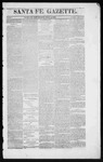 Santa Fe Gazette, 07-04-1863