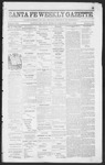 Santa Fe Weekly Gazette, 12-09-1865 by William E. Jones